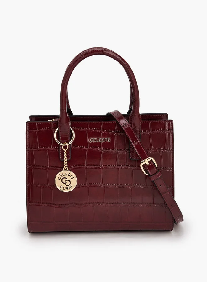 Celeste Textured Tote Bag With Double Handle